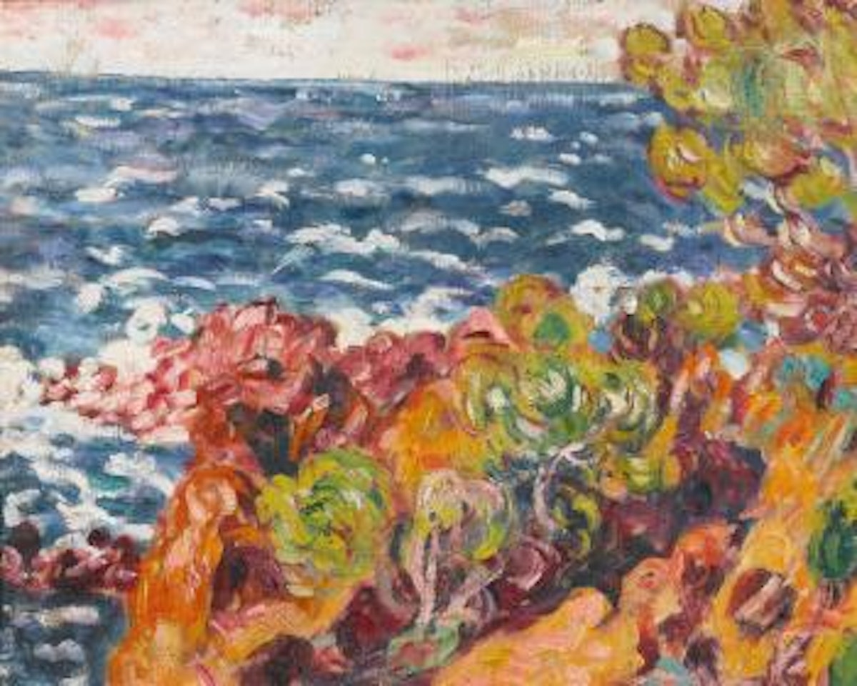 Anthéor, La Mer En Bas Du Jardin De Valtat by Louis Valtat