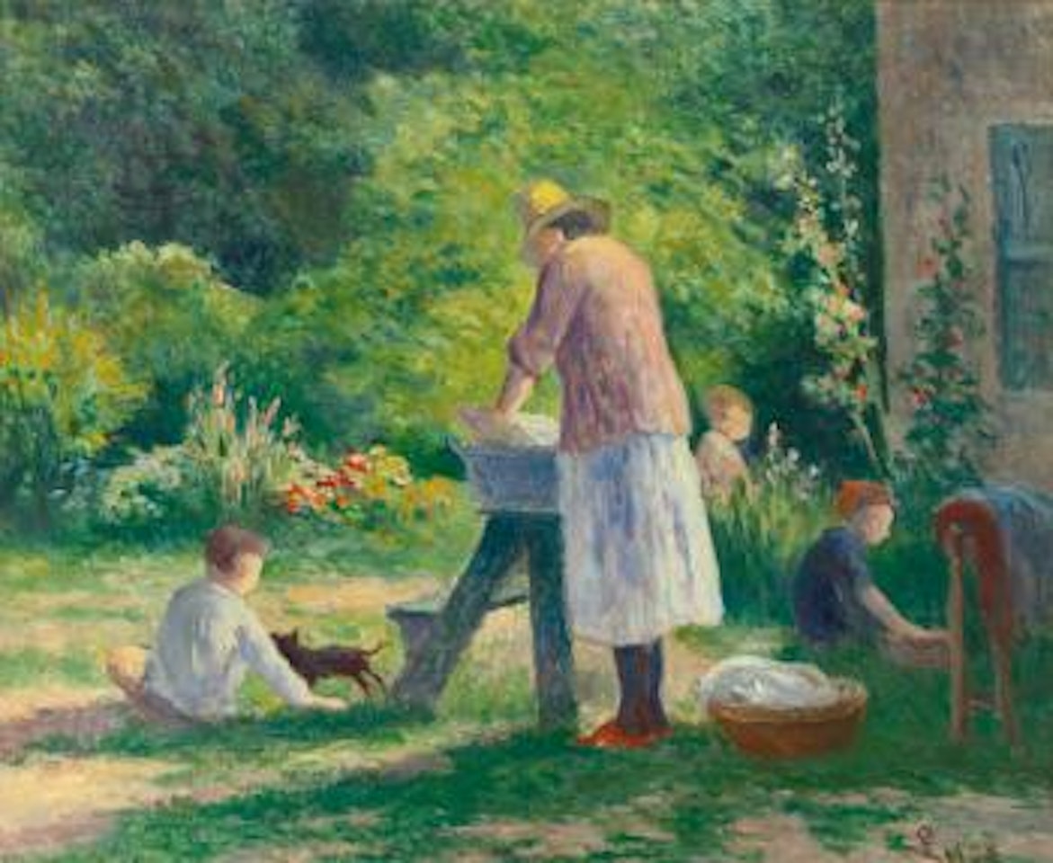 La Lessive Au Jardin by Maximilien Luce