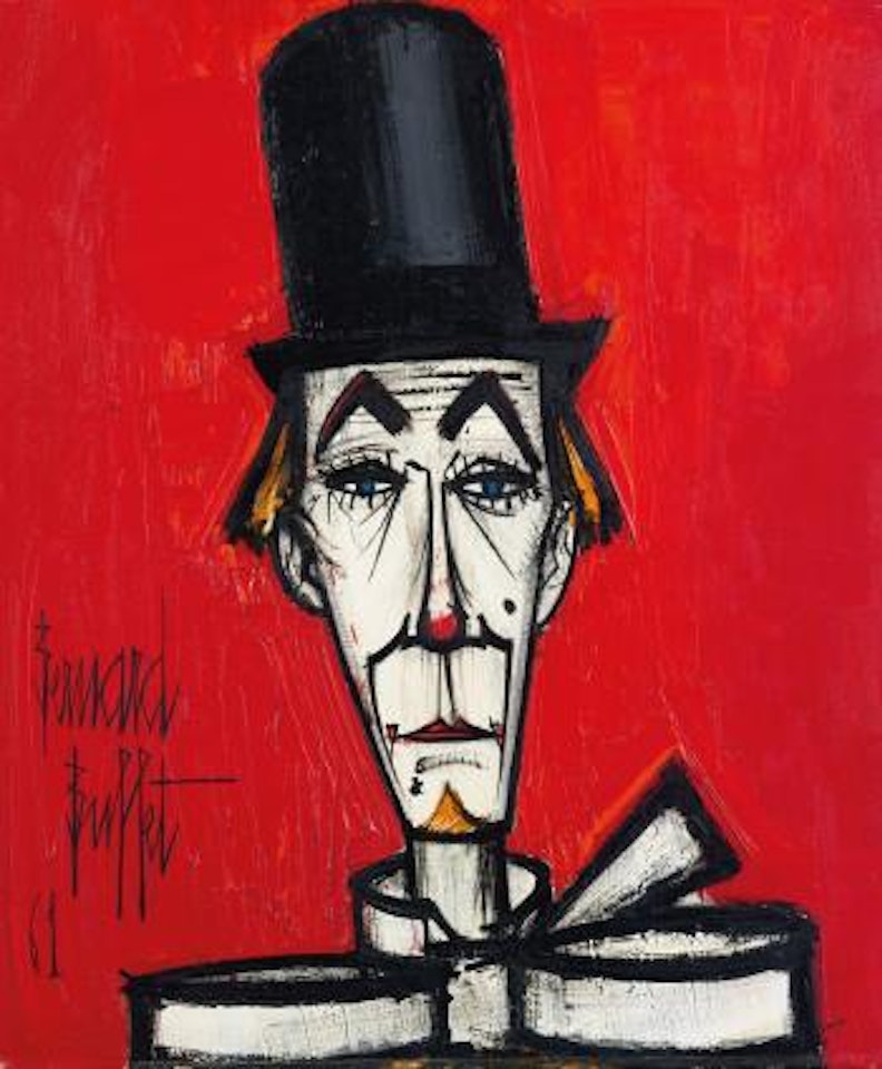 Clown Au Chapeau Haute Forme by Bernard Buffet