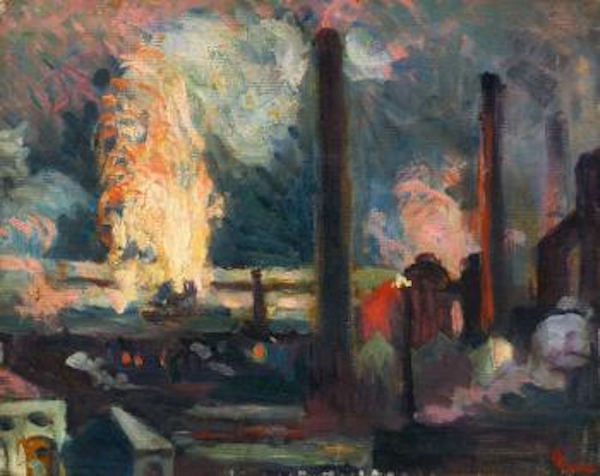Usines, La Nuit by Maximilien Luce