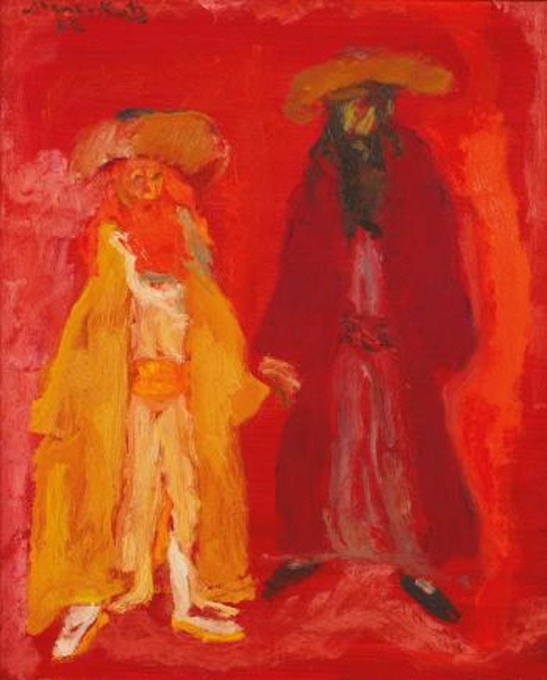 Rabbis Walking in Jerusalem by Emmanuel Mané-Katz
