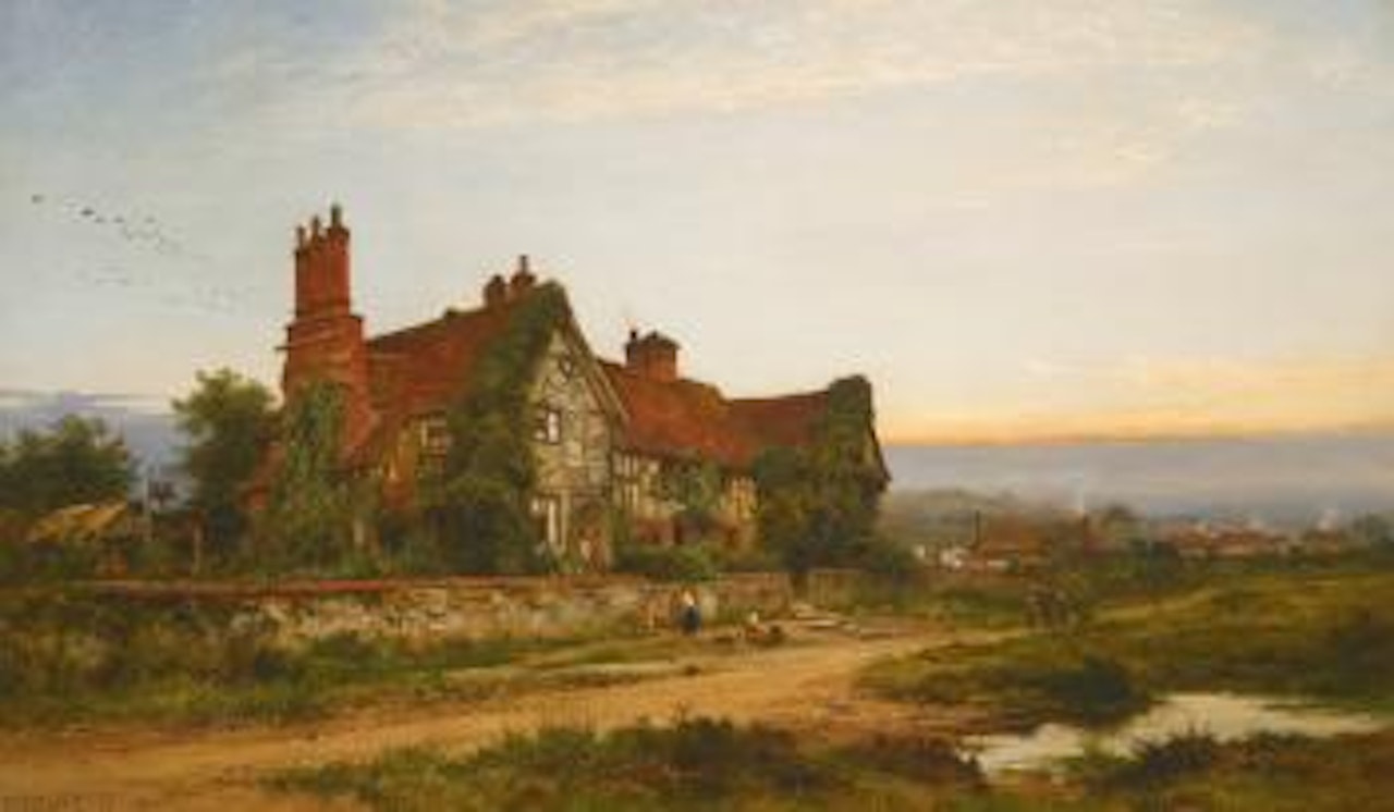 An Old Surrey Home by Benjamin Williams Leader
