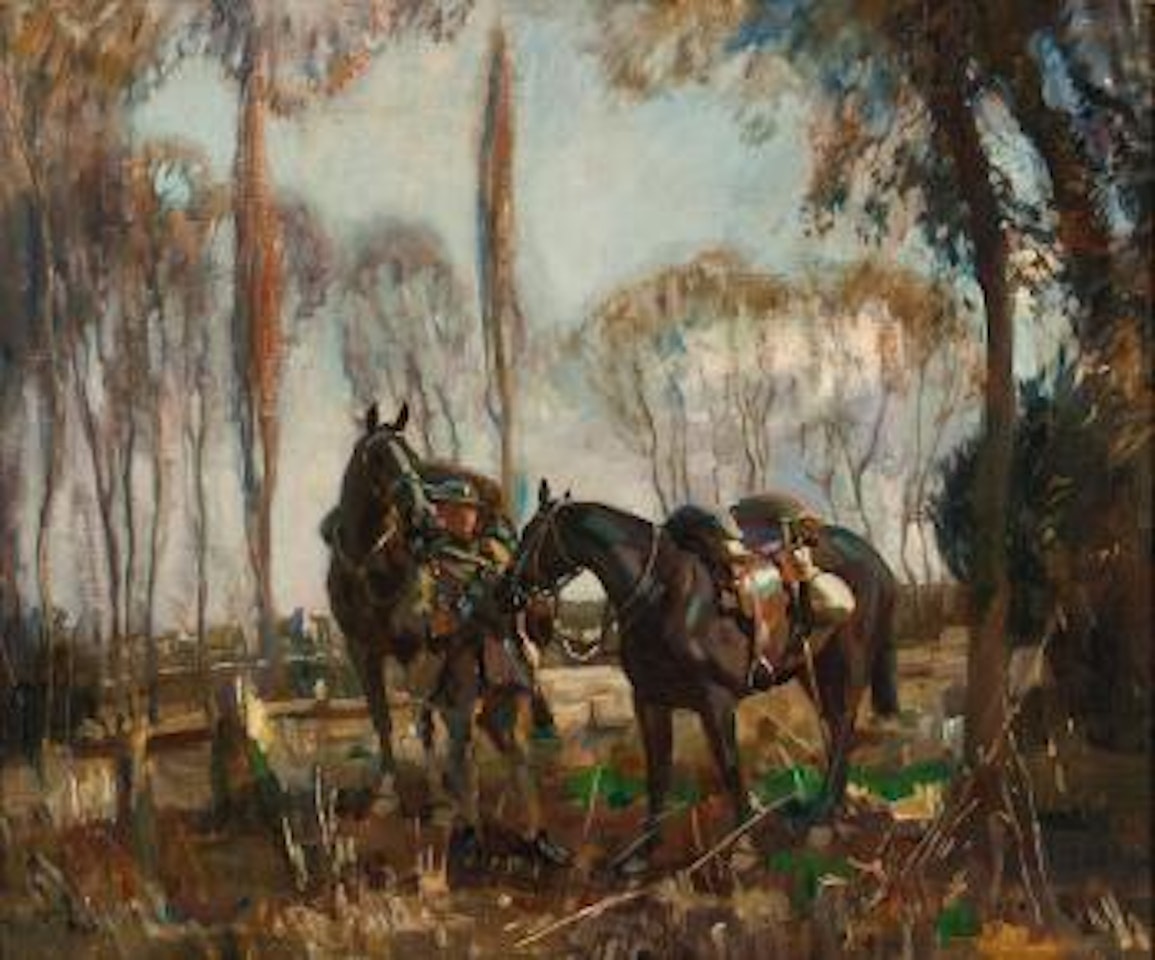 A Patrol in France by Alfred James Munnings