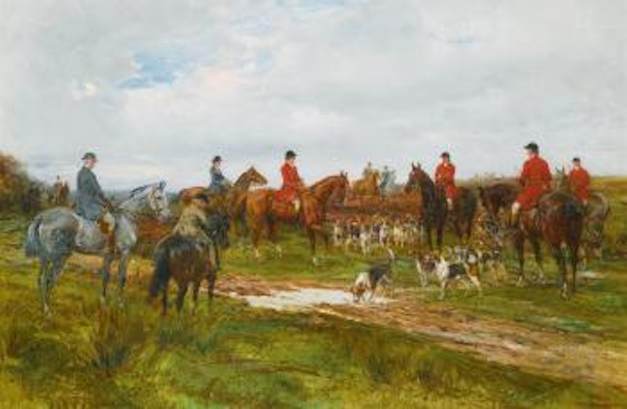 Gathering for The Hunt by Heywood Hardy