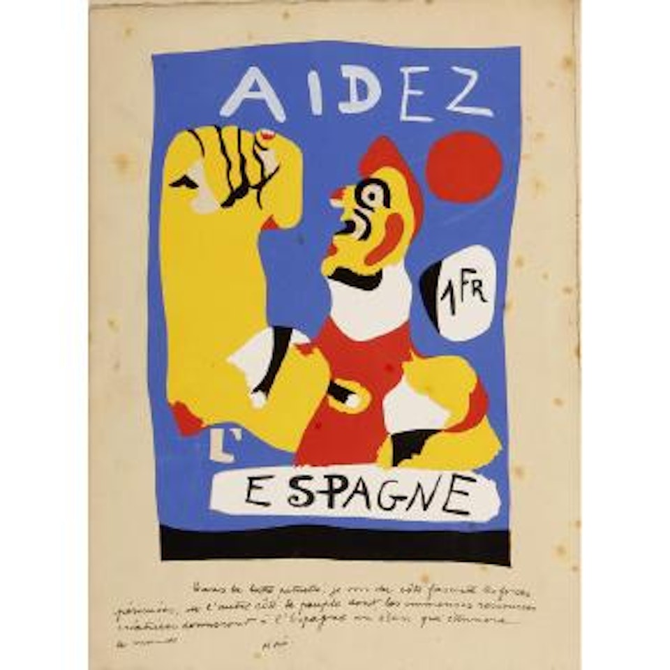 Aidez L'Espagne (Help Spain) (D. 17) by Joan Miró