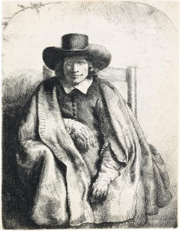 Clement de Jonghe, Printseller by Attributed to Rembrandt Harmensz van Rijn