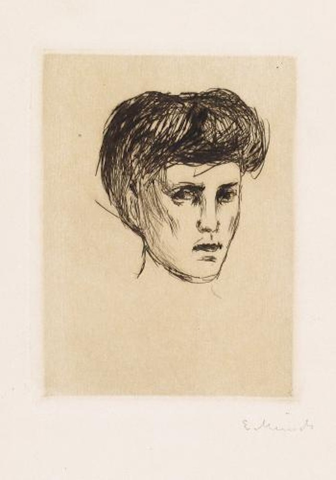 Kvinnehode by Edvard Munch