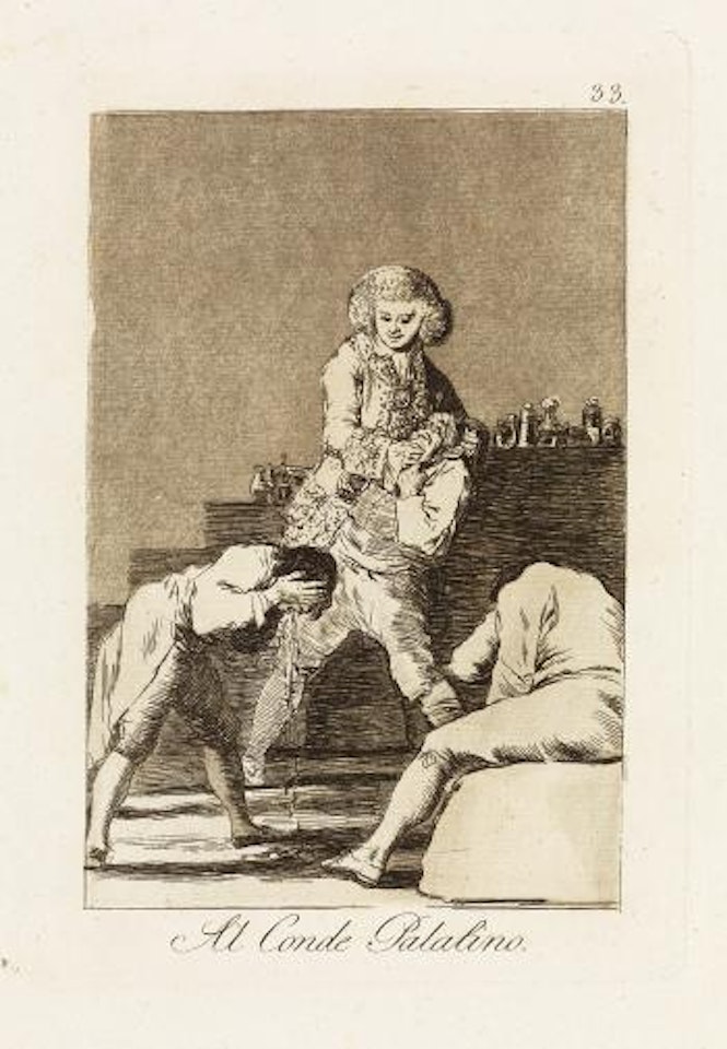 Al Conde Palatino by Francisco José de Goya