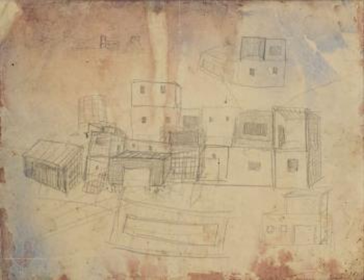 Conversation avec le pianiste ou conversation avec Ernst Engel pour lui expliquer les maisons d’Ibiza by Wols (Alfred Otto Wolfgang Schulze)