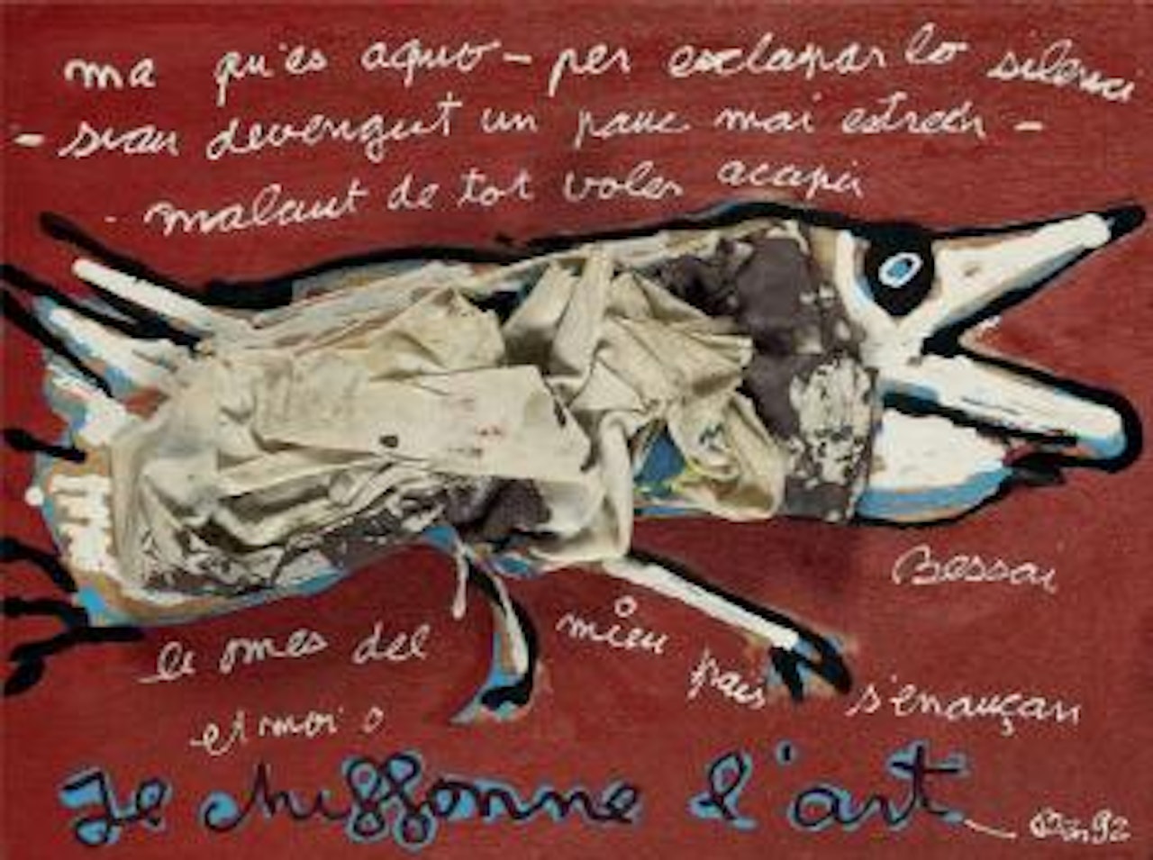 Je chiffonne l’art by Ben Vautier