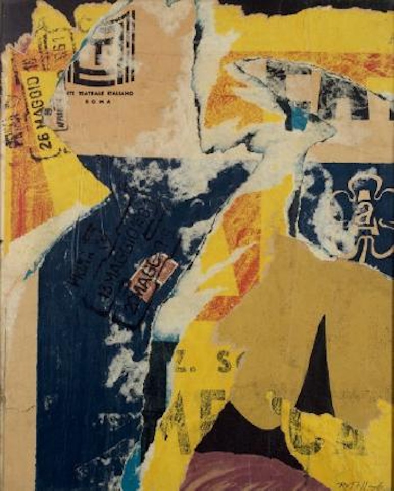 La fleur by Mimmo Rotella