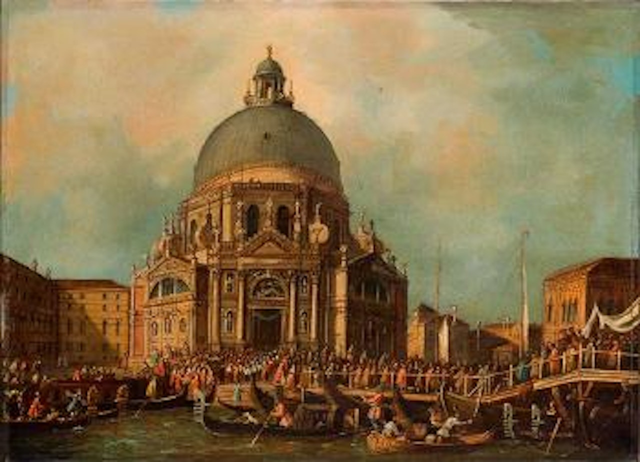 La visita annuale del Doge alla Chiesa di Santa Maria della Salute a Venezia by Francesco Zanin