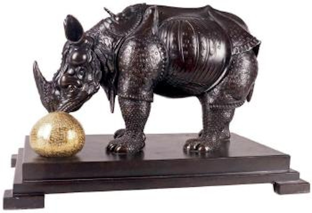 Rhinocéros habillé en dentelles by Salvador Dali