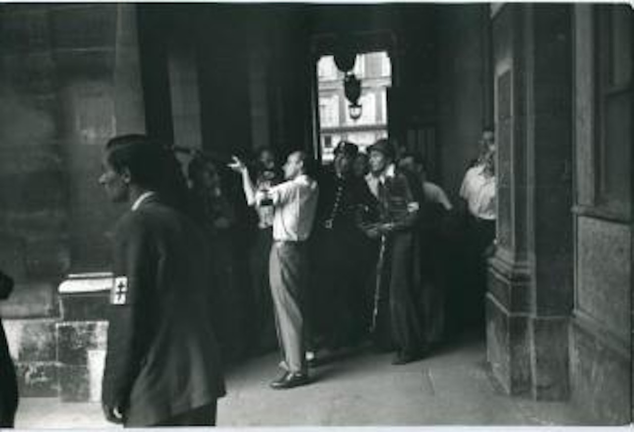Paris, FFI sous les arcades du Palais-Royal, 19-25 août 1944 by Henri Cartier-Bresson