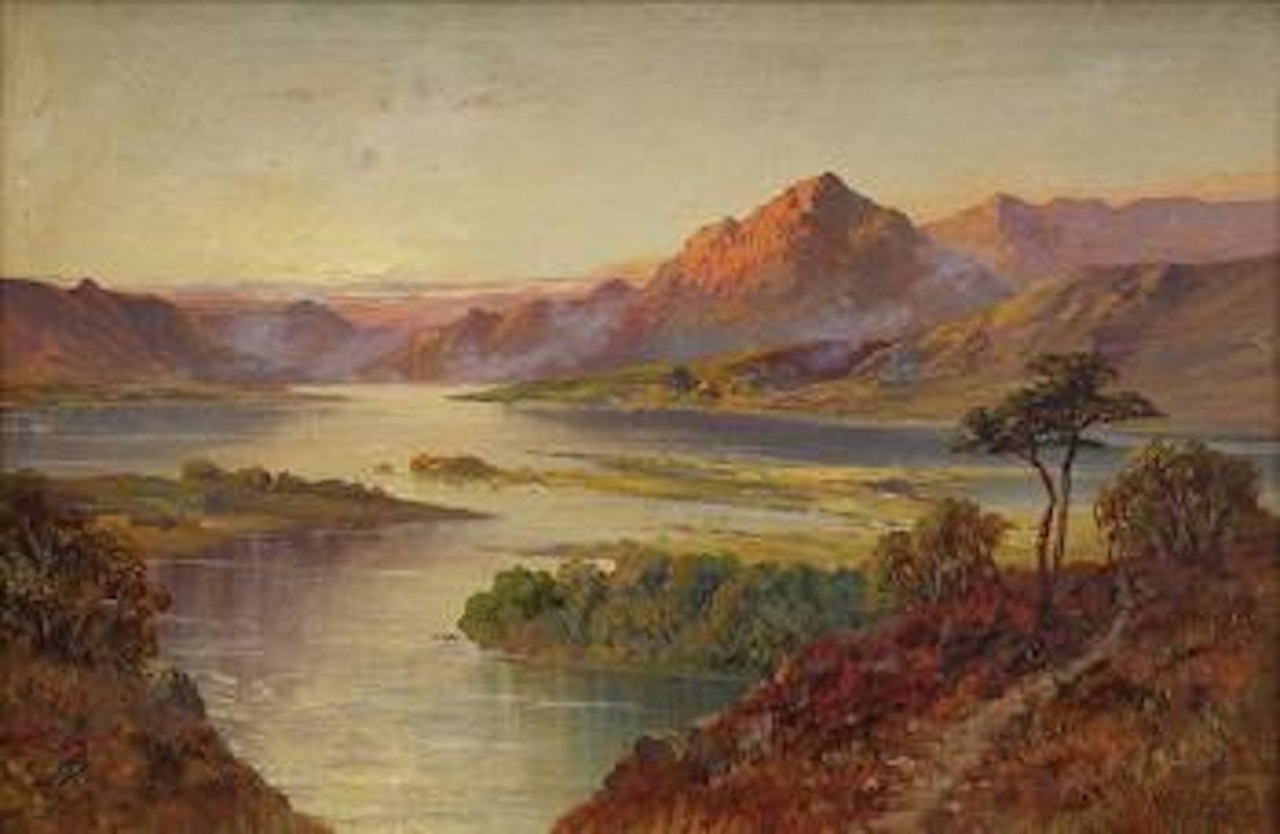 Sunset on the river by John Frederick Kensett