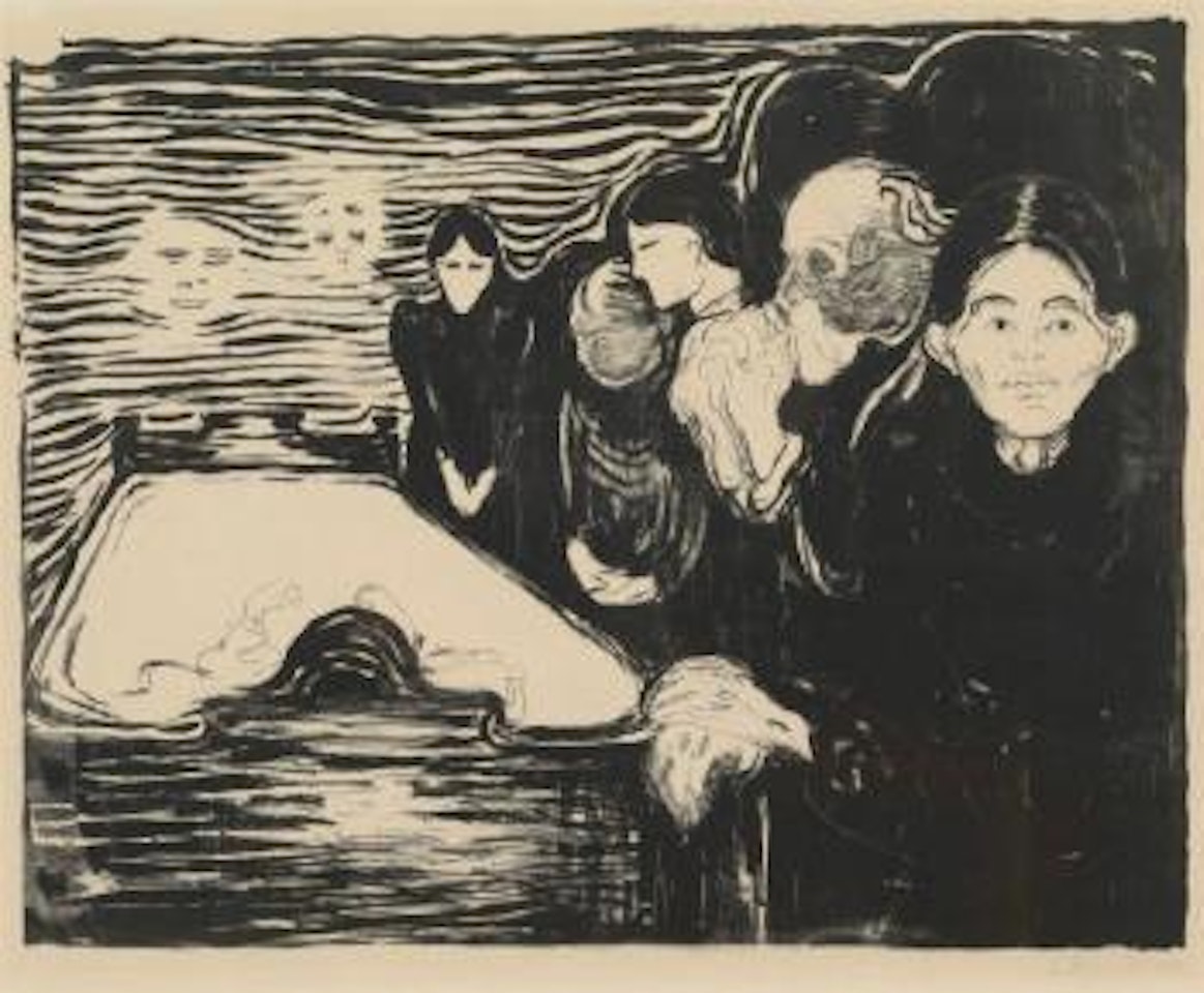 Ved dødssengen by Edvard Munch
