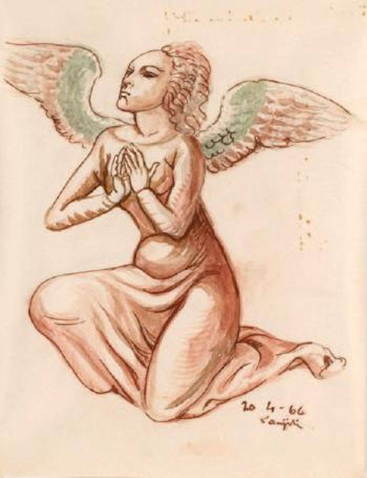 L'ange by Leonard Tsuguharu Foujita