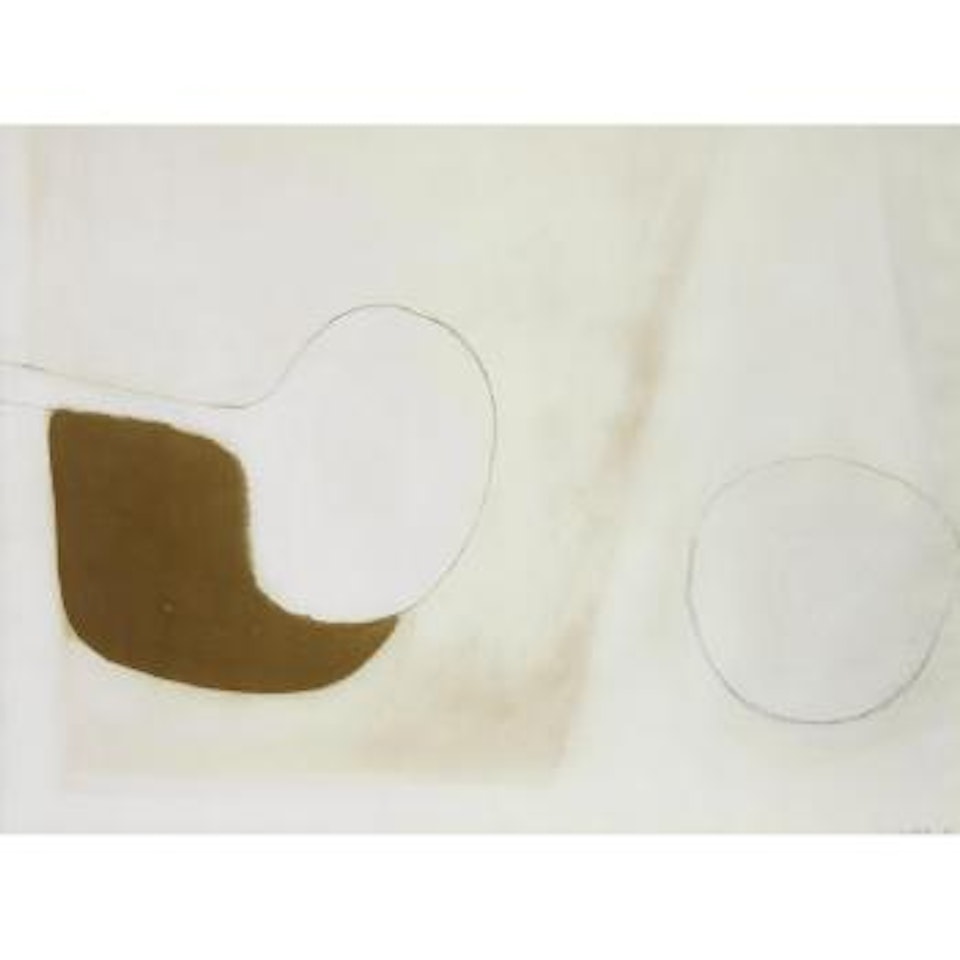 Brown & White, Brown Linear no.1 by William Scott