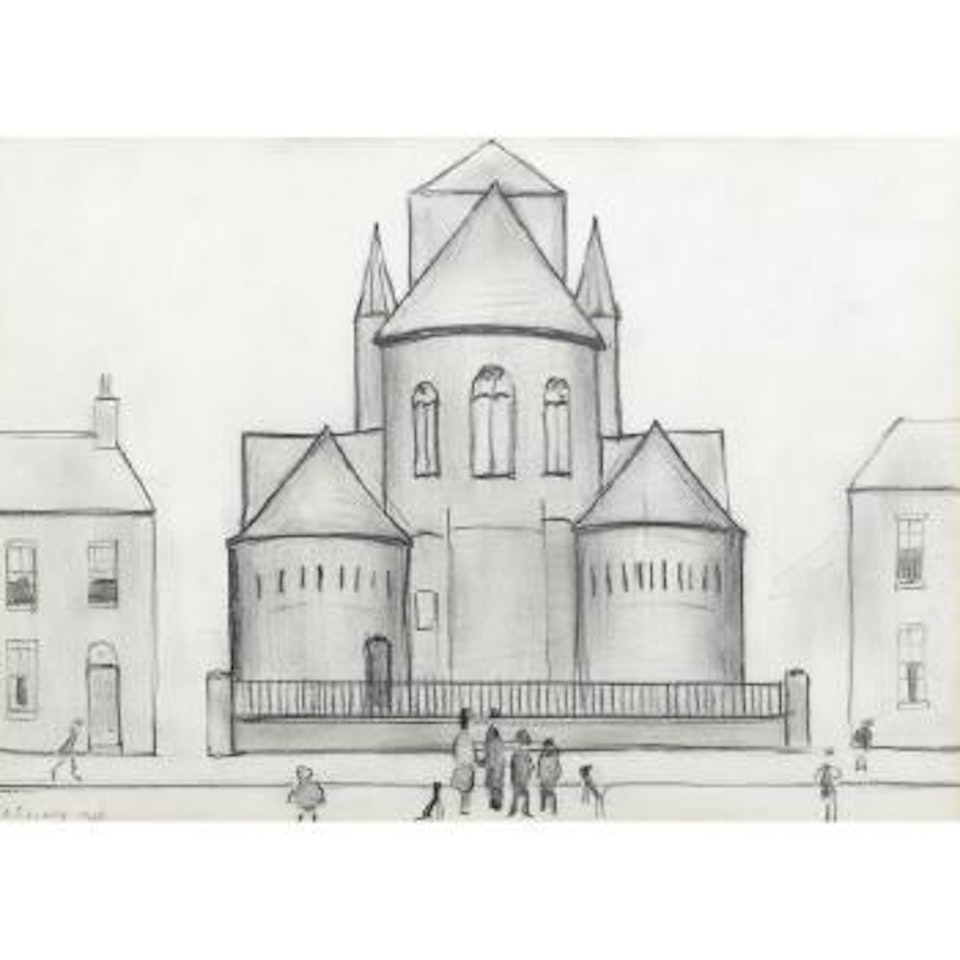 St. Gabriel's, Erskine Street, Hulme by Laurence Stephen Lowry