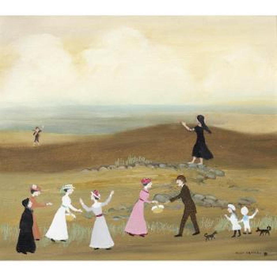 Adam and Eve - The Picnic by Helen Bradley