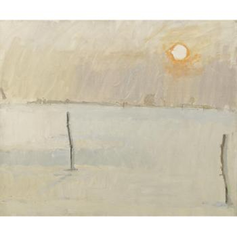 Snow at Somerton by Euan Uglow