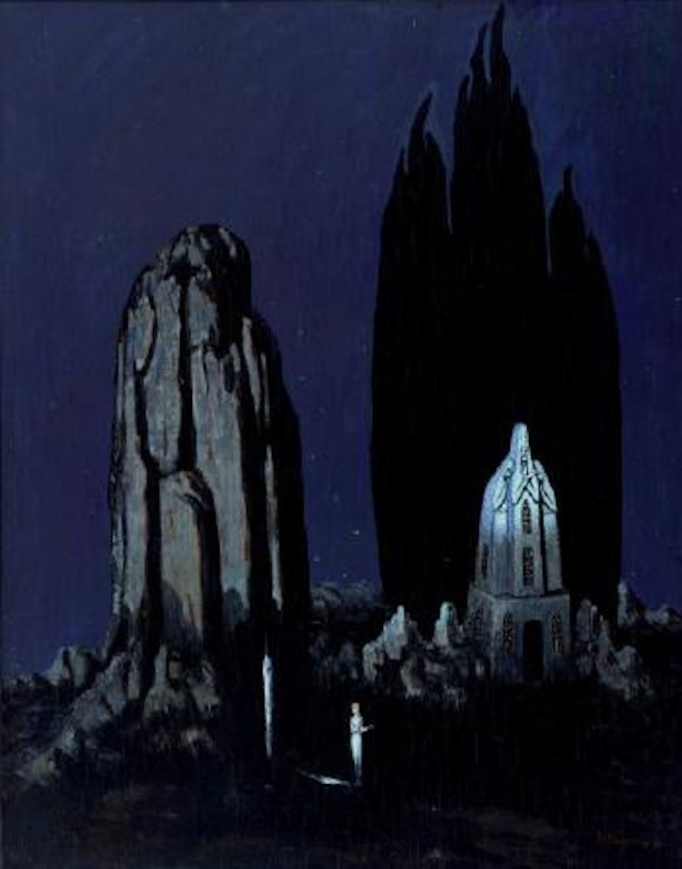Le temple du mystère de la grotte by Boleslas Biegas