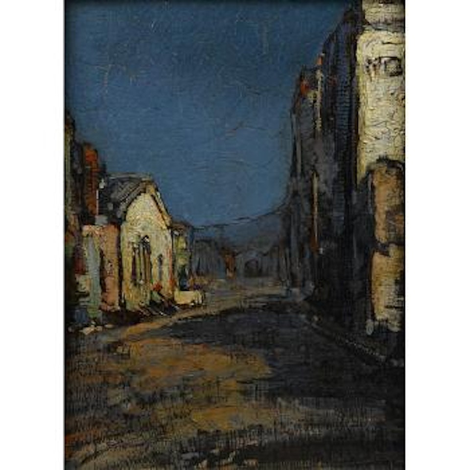 A Street Scene in the Malay Quarter, Cape Town by Pieter Wenning