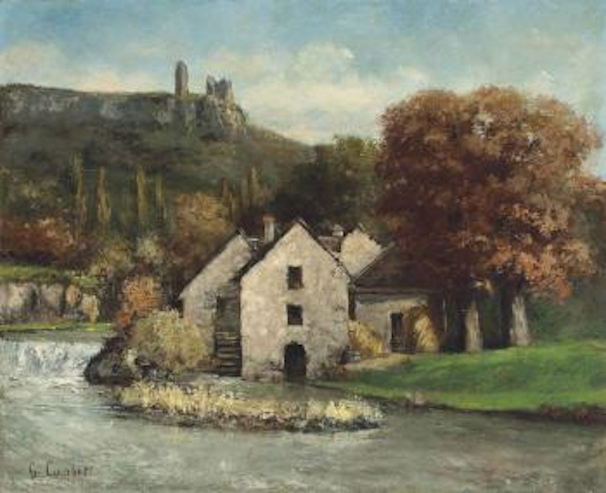 Le Moulin de Scey-en-Varais by Gustave Courbet