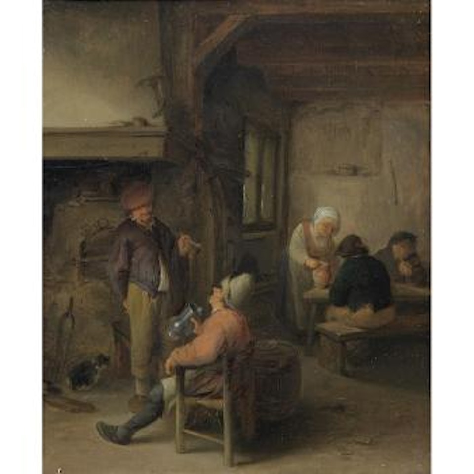 Peasants in a tavern by Adriaen van Ostade
