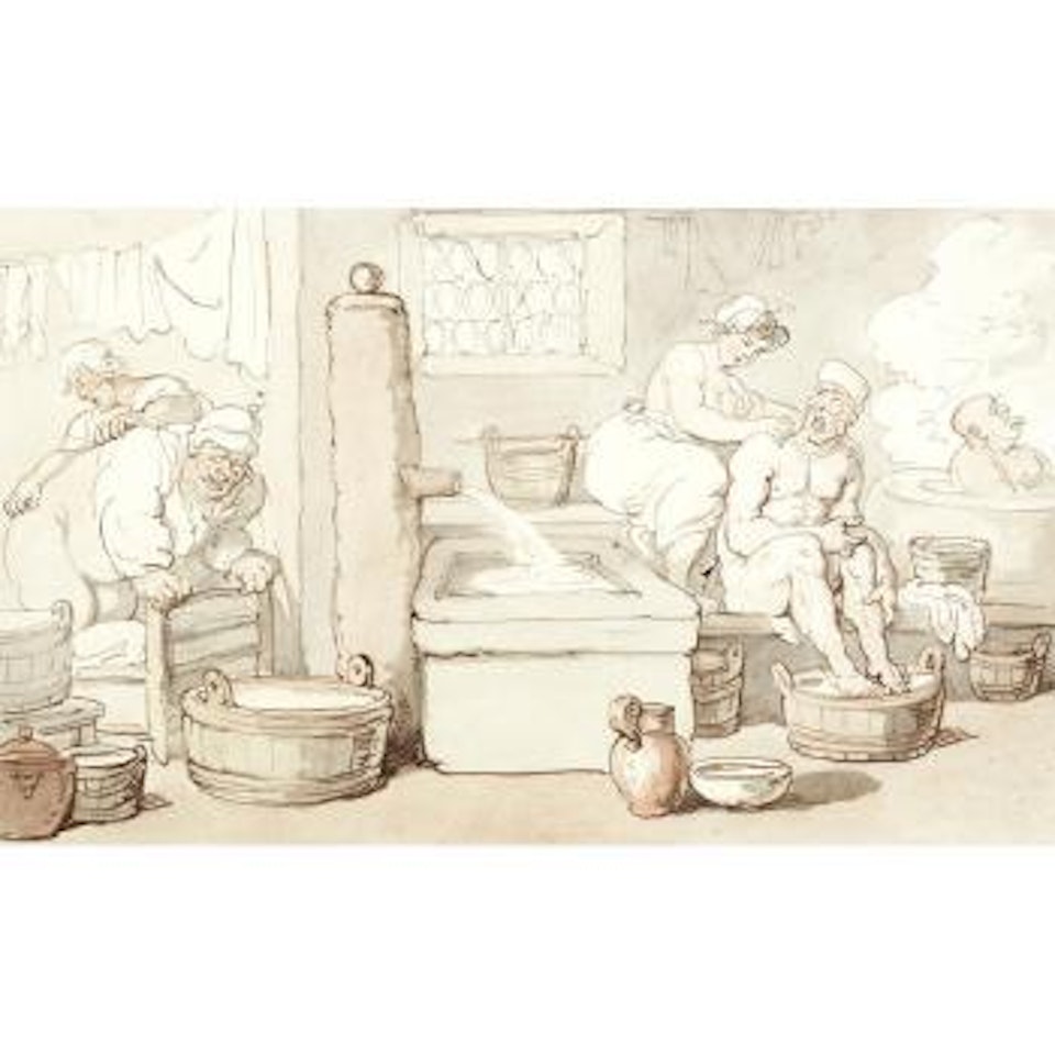 The Turkish bath by Thomas Rowlandson