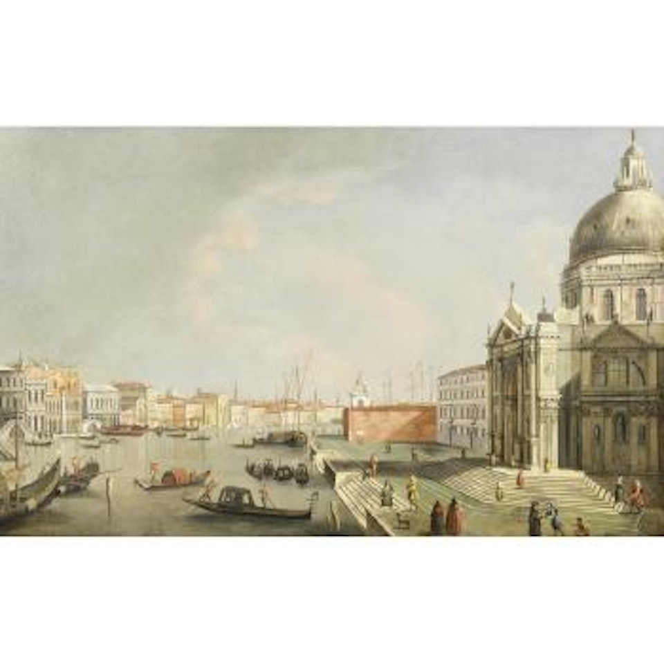 Santa Maria della Salute, Venice, with a view to the Bacino di San Marco beyond by Venetian School