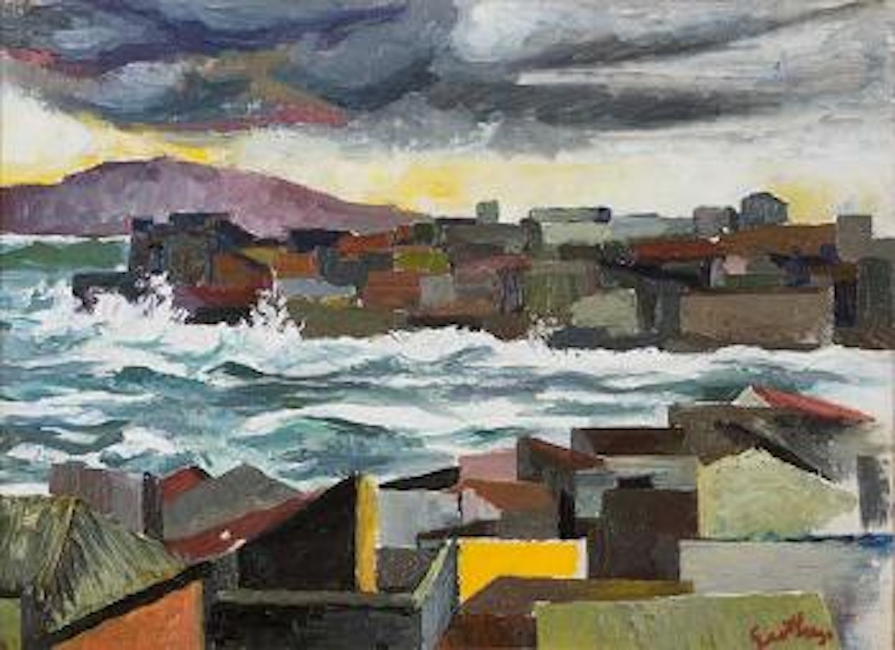 L'isola di Ortigia, a Siracusa by Renato Guttuso