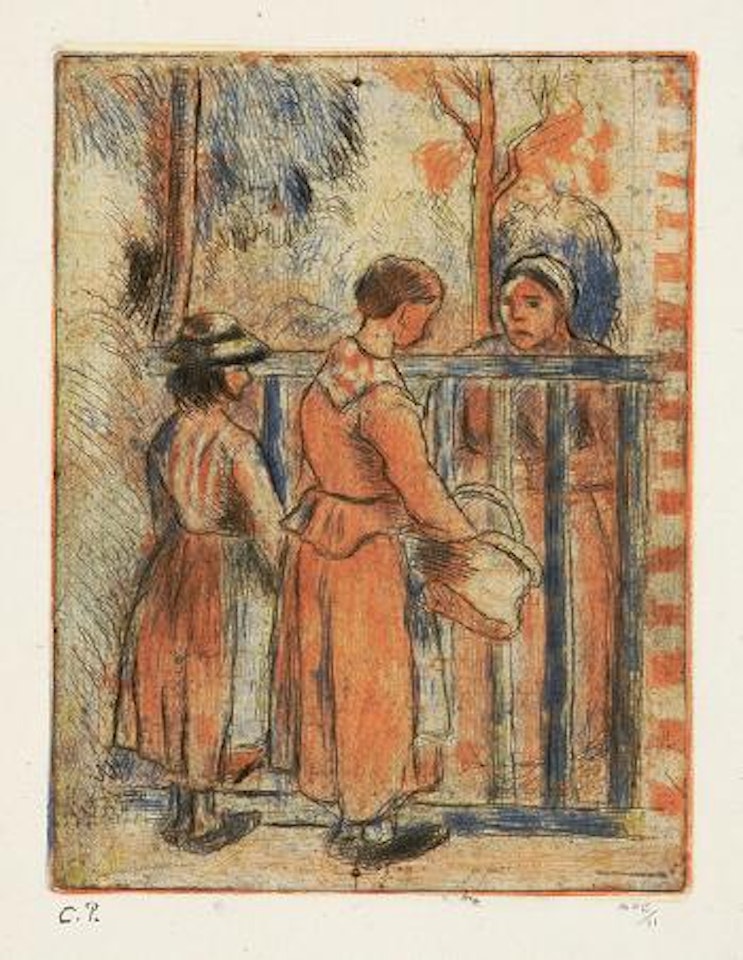 Mendiantes by Camille Pissarro