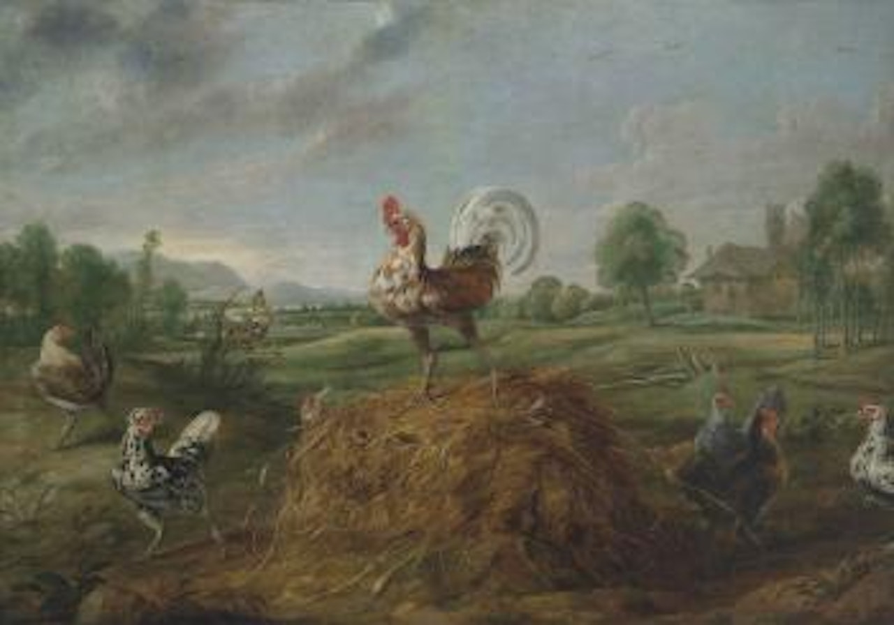 The Cock and The Pearl by Frans Snyders