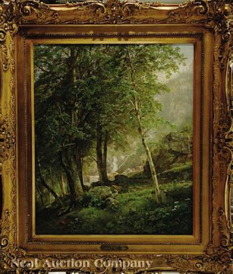 New England Hillside with Rocky Stream, (Possibly the Adirondacks) by William Trost Richards