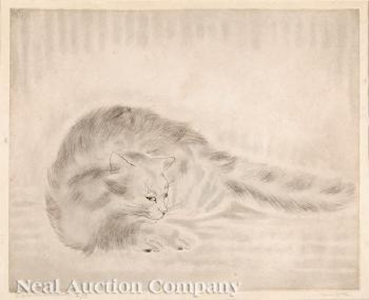 Chat Allonge by Leonard Tsuguharu Foujita
