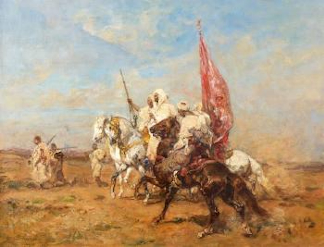 Le sultan et son escorte by Henri Émilien Rousseau