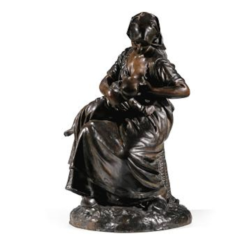 Paysanne Française Allaitant Son Enfant (French Countrywoman Feeding Her Child) by Aime Jules Dalou