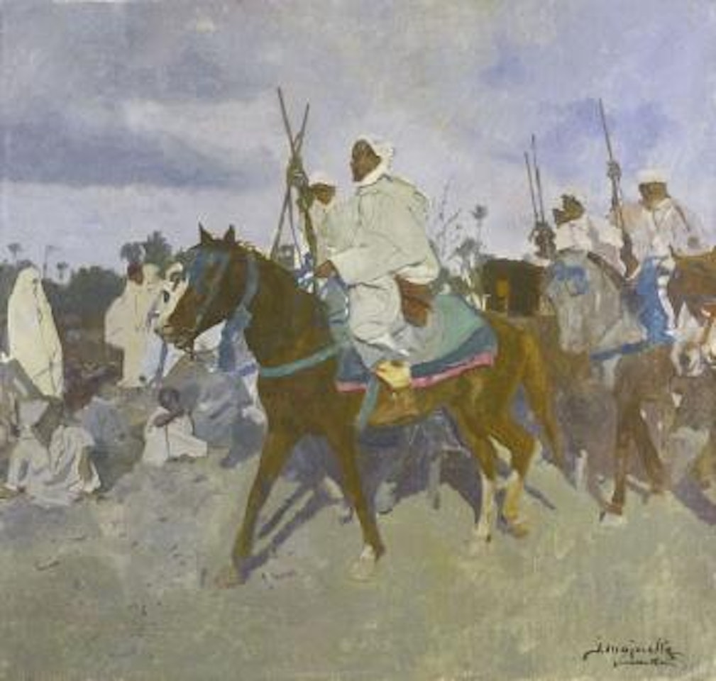 Le départ de la fantasia, Marrakech by Jacques Majorelle