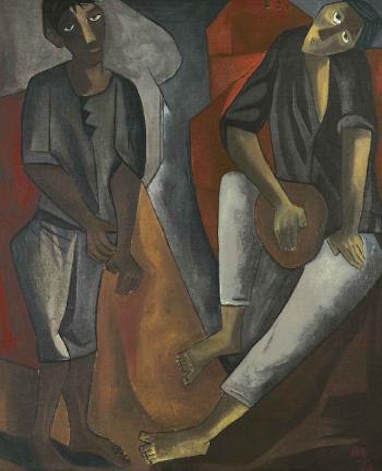 Untitled (Orphans) by Ram Kumar