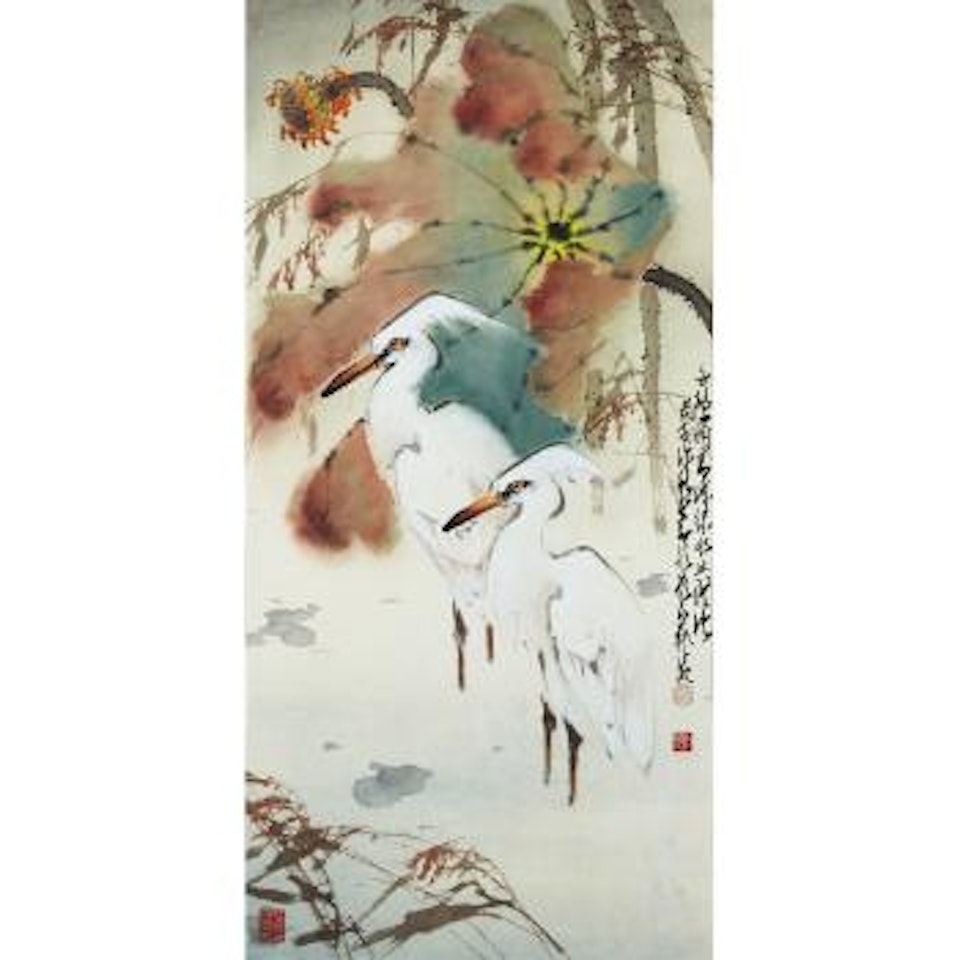 Two Herons by Zhao Shao'ang