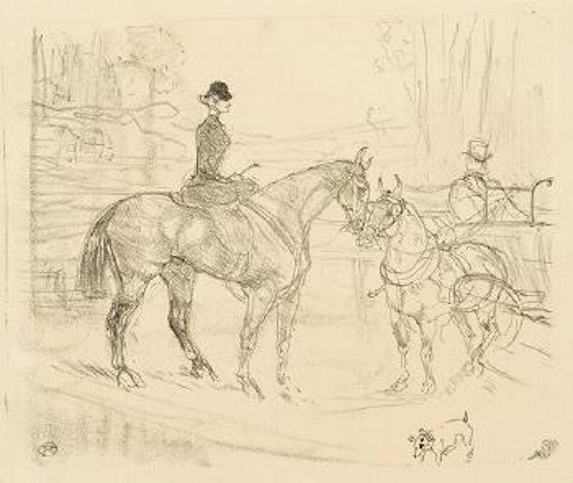 Amazone et tonneau by Henri de Toulouse-Lautrec