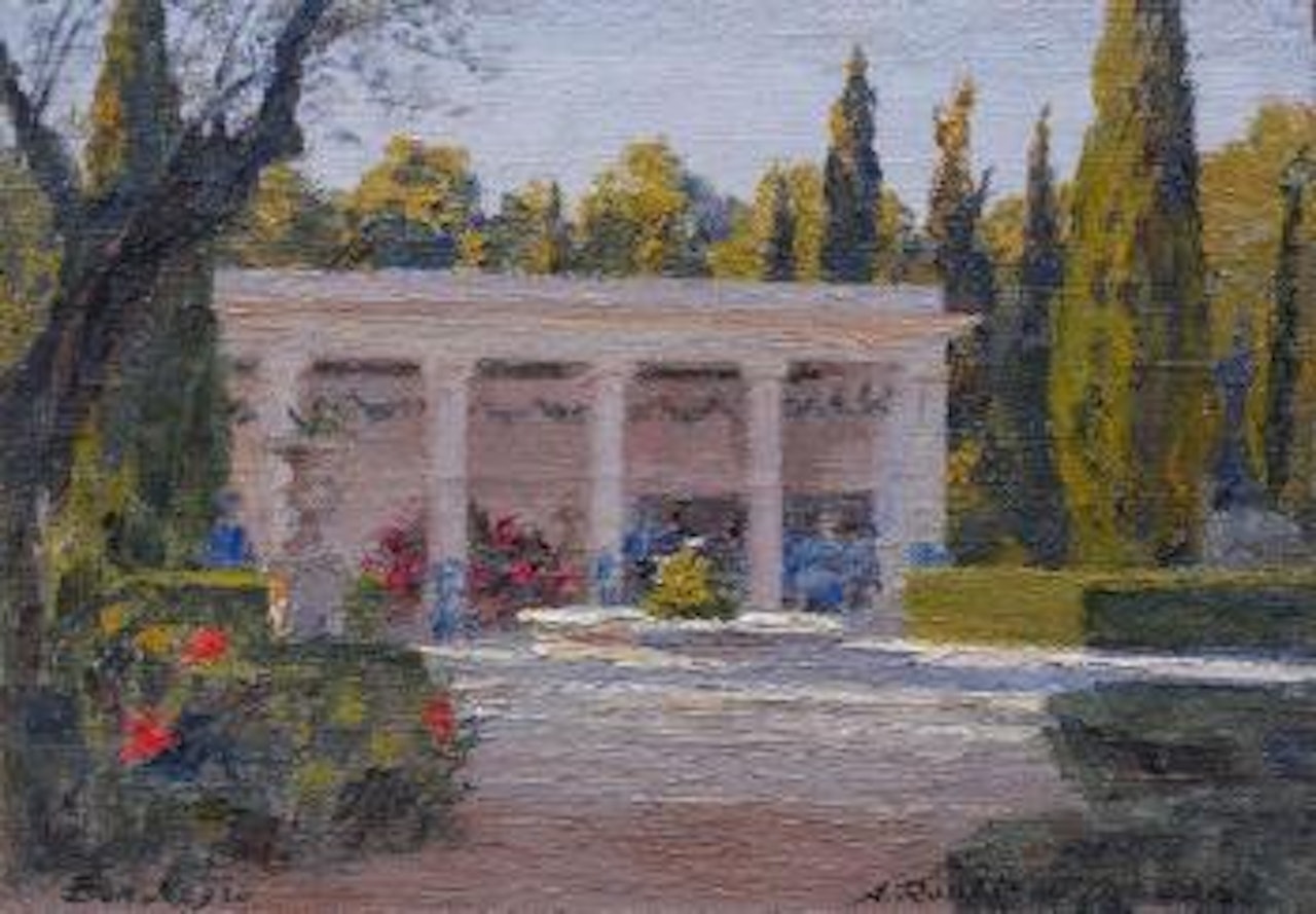 Le jardin à Ben Negro, Bizerte by Alexandre Roubtzoff