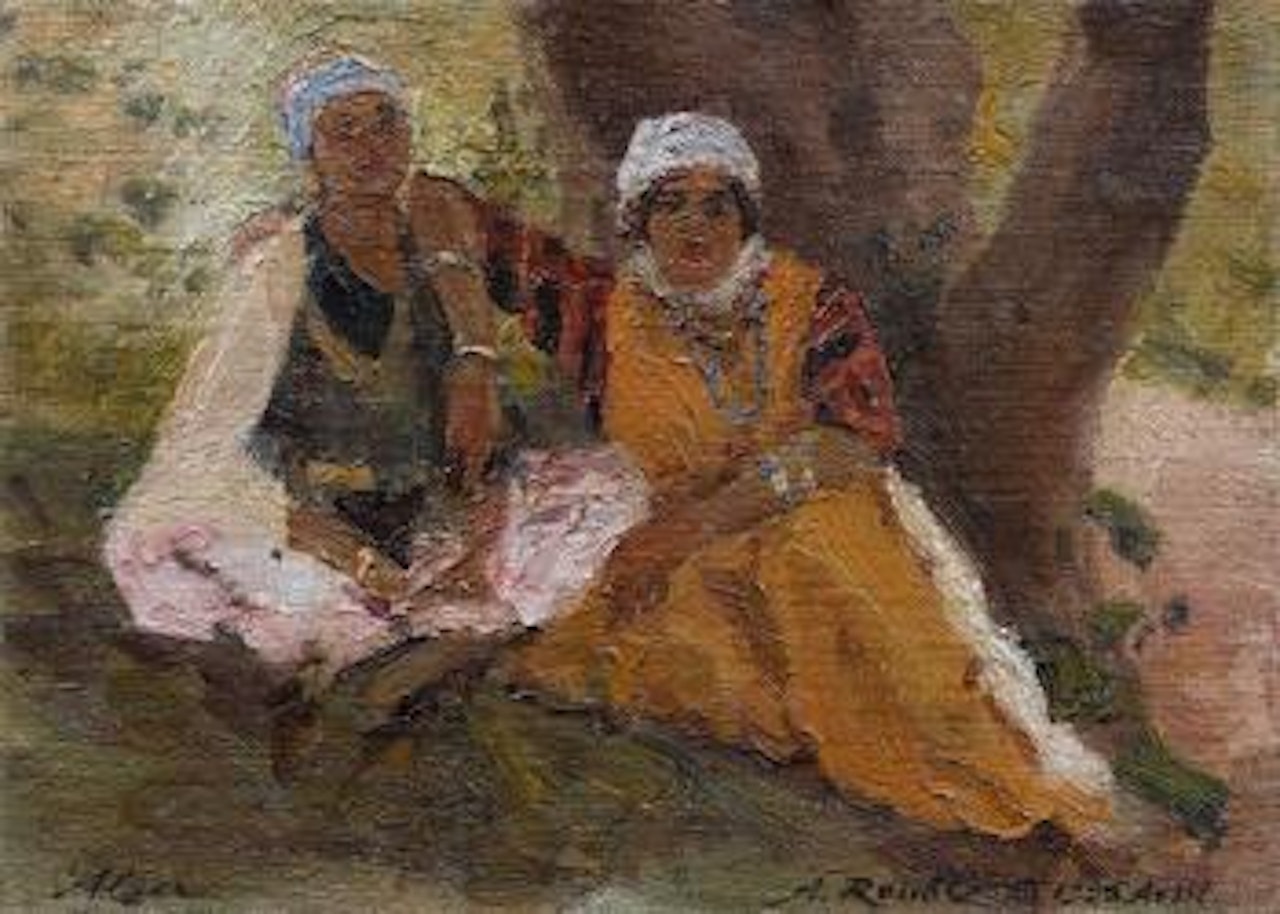 Le repos à l’ombre, Alger by Alexandre Roubtzoff