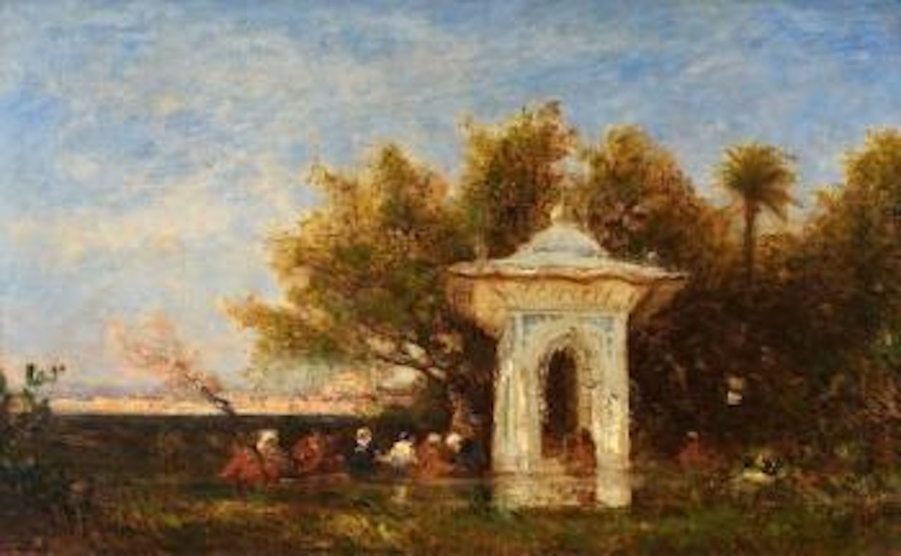 Fontaine de la sultane Mihrisah, eaux douces d’Asie by Félix Ziem