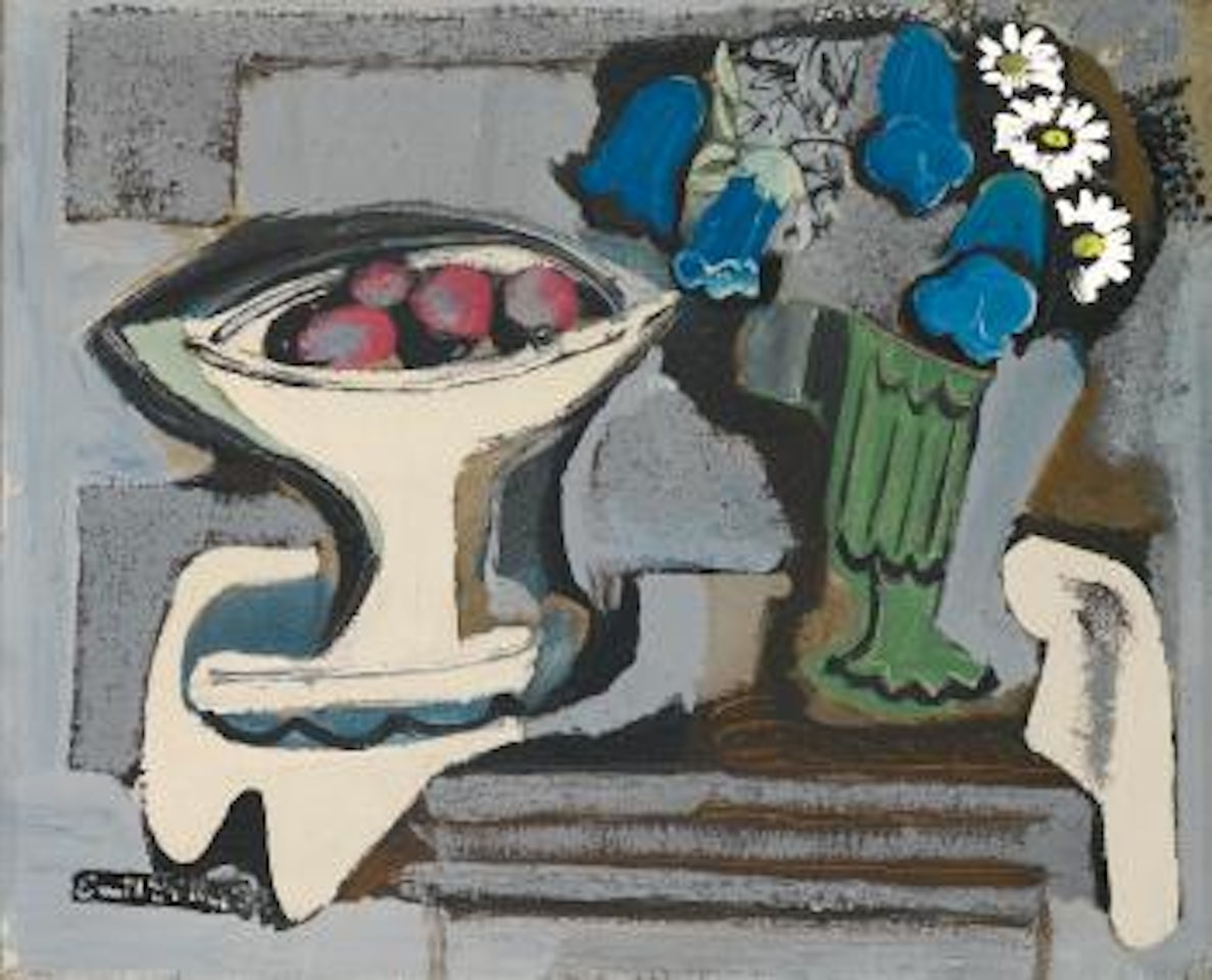 Still Life with Fruit and Flowers by Emil Filla