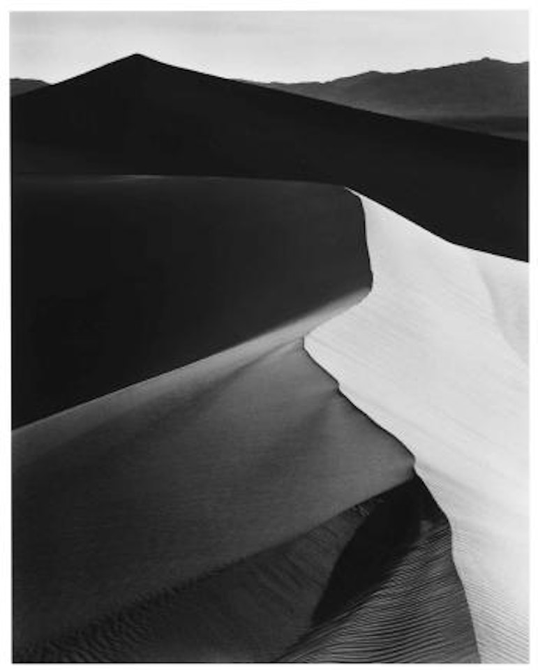 Sand Dune, Sunrise, Death Valley National Monument, California by Ansel Adams