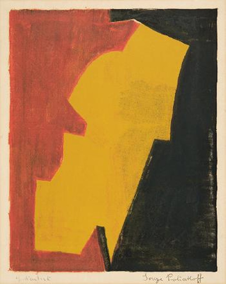 Komposition in Rot, Gelb und Schwarz by Serge Poliakoff