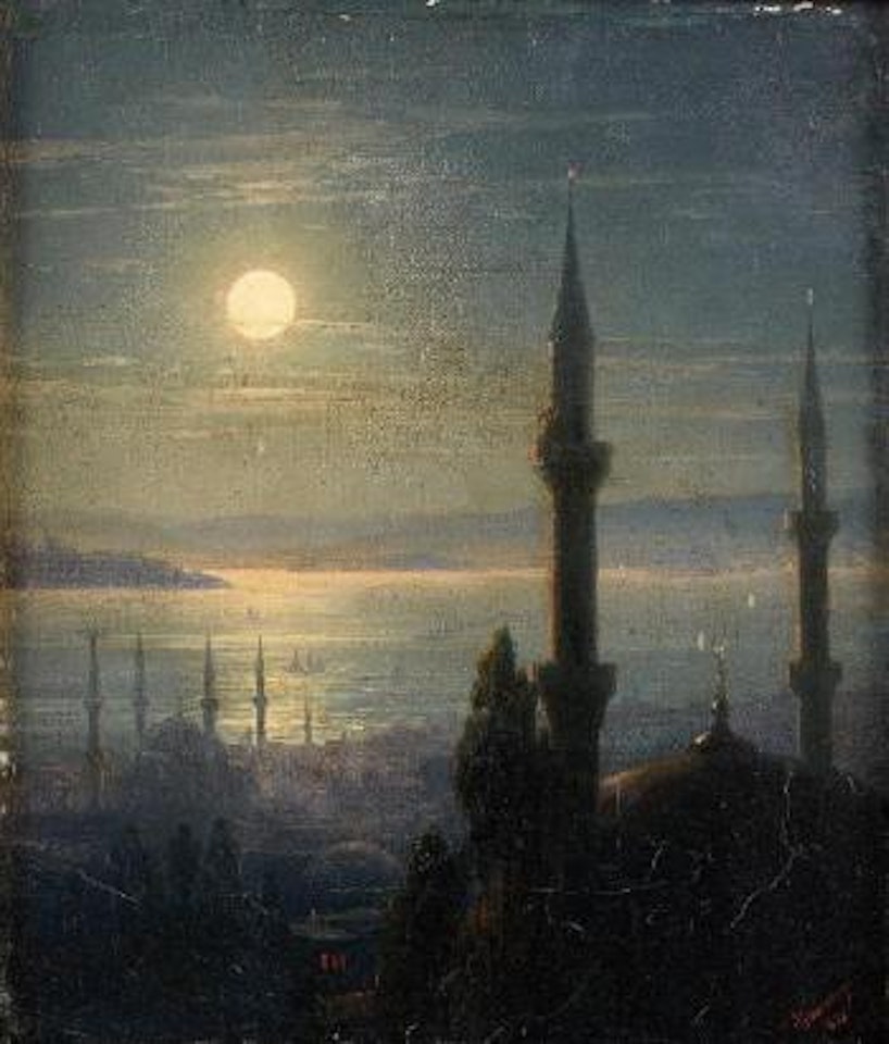Vue du Bosphore au clair de lune by Ivan Konstantinovich Aivazovsky