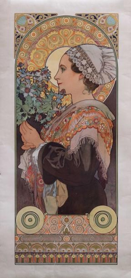 Chardon des sables - Normande by Alphonse Mucha